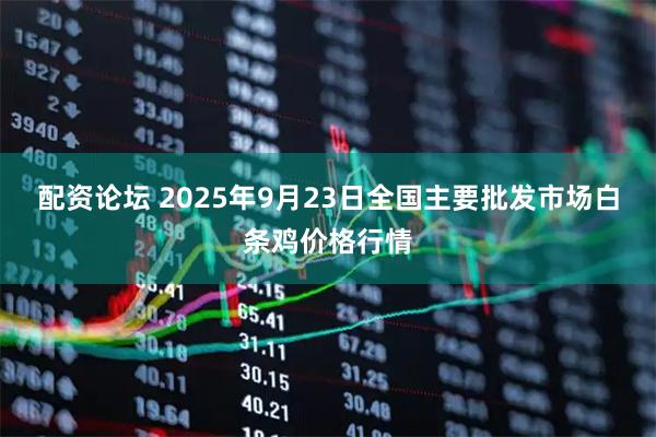 配资论坛 2025年9月23日全国主要批发市场白条鸡价格行情